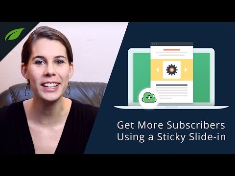 Get More Email Subscribers Using a Sticky Slide-in