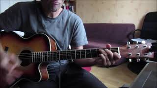 Video thumbnail of "Carry On Wayward Son (Kansas) cover acoustic guitar"