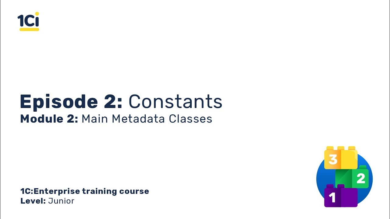 Module 2. Episode 2. Constants - YouTube