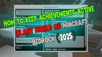 How to keep achievements active after cheats Minecraft Bedrock (2025)