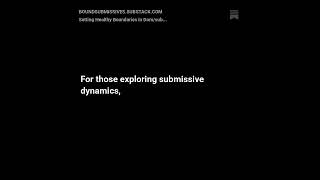 Setting Healthy Boundaries in Dom/sub Relationships