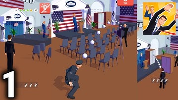 VIP Guard Gameplay / Walkthrough Part 1 | IOS & Android Game! (Can You Save The President?!)
