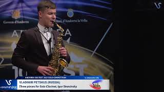 ANDORRA SAX FEST 2023: Vladimir Petskus (Russia) plays Three pieces for Clarinet, Igor Stravinsky