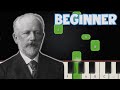 Swan Lake - Tchaikovsky / BEGINNER PIANO TUTORIAL