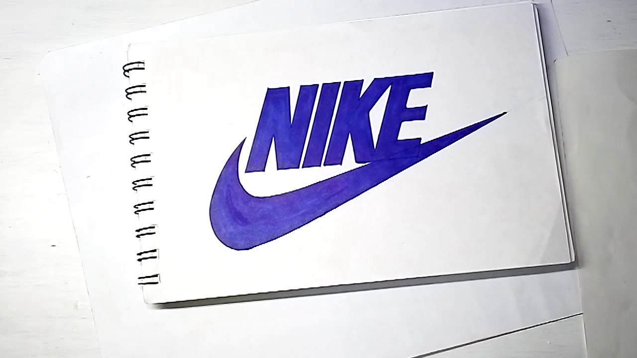 entregar Vuelo izquierda Como dibujar logo deportivo (NIKE)__How to draw sports logo (NIKE) - YouTube