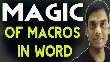 How to use Macros in word 2007/10/13/16  | Magic Of Macros in word | Hindi
