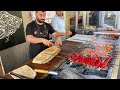 Amazing turkish kebab  ce matre prpare une salade avec une habilet incroyable