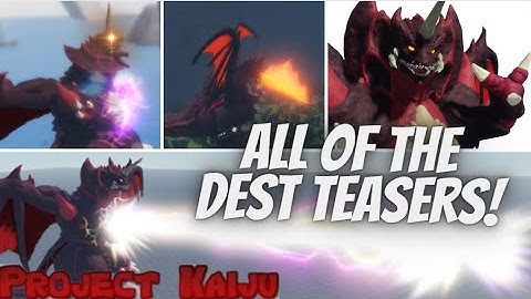 All of the Destoroyah Teasers so far! Project Kaiju 4.0