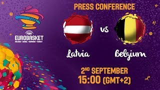 Latvia v Belgium - Press Conference