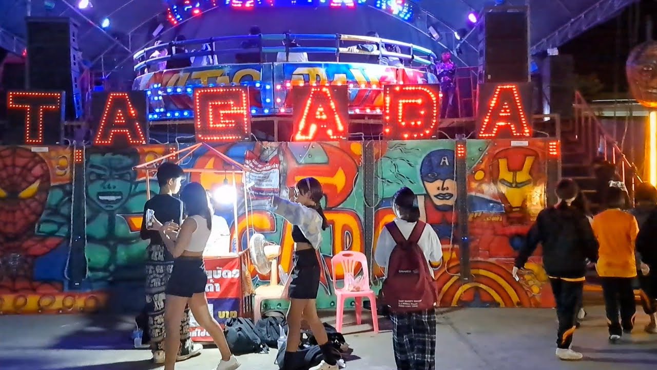 เครื่องเล่น TAGADA จานหมุน ดิสโก้ สาวสวย หนุ่มหล่อ งานเจ้าพ่อพญาแล ชัยภูมิ