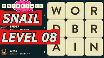 WordBrain Snail Level 8 Answers (Android/IOS)