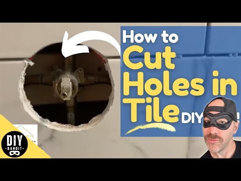 🍒 How to Easily Cut Perfect Holes in Porcelain Tile➔ DIY Tips for Shower Valve, Arm, & More!