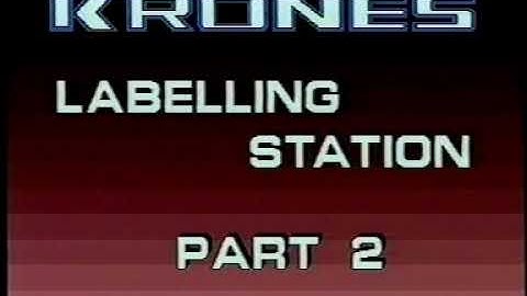 Krones labelling station 3