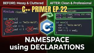 C++ Primer သင်ခန်းစာ EP 22 | C++ Namespace using Declarations ဆိုတာဘာလဲ?