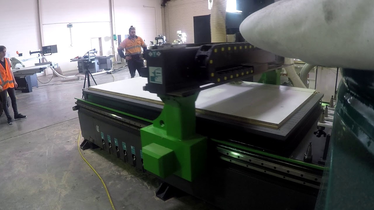 Woodman 1220 x 2440 CNC Router Demonstration - YouTube
