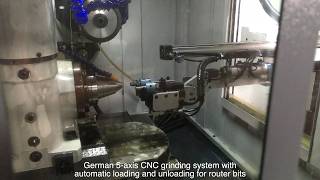 German 5 Axis CNC Grinding Machine with Automatic Loading and Unloading for Router Bits