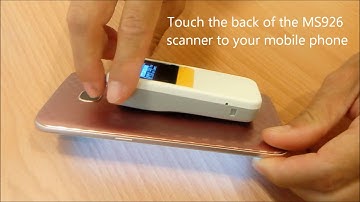 How to pairing MS926 via NFC