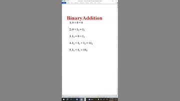 Binary addition  #computerscience #binaryaddition #maths #shorts