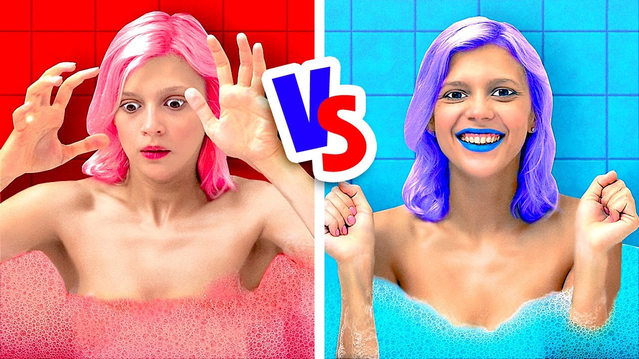 Hot Vs Cold Girl Challenge Youtube 