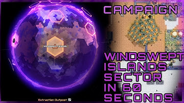 Mindustry Windswept islands Sector in 60 seconds