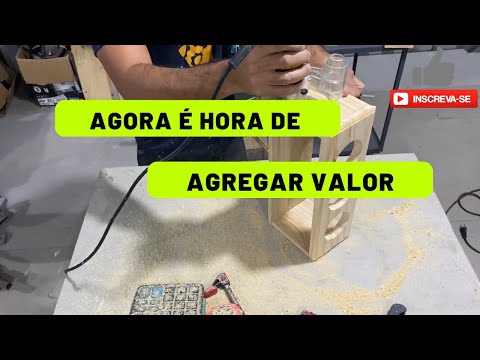 APRENDA A FAZER UM SUPORTE COM REAPROVEITAMENTO DE MADEIRAS , PASSO A PASSO COMPLETO DE ARTESANATO