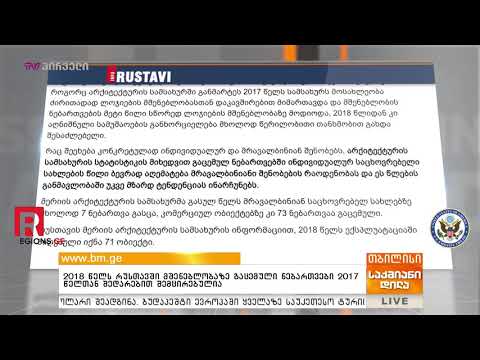 2018 წელს რუსთავში მშენებლობაზე გაცემული ნებართვები 2017 წელთან შედარებით შემცირებულია 13/02/2019