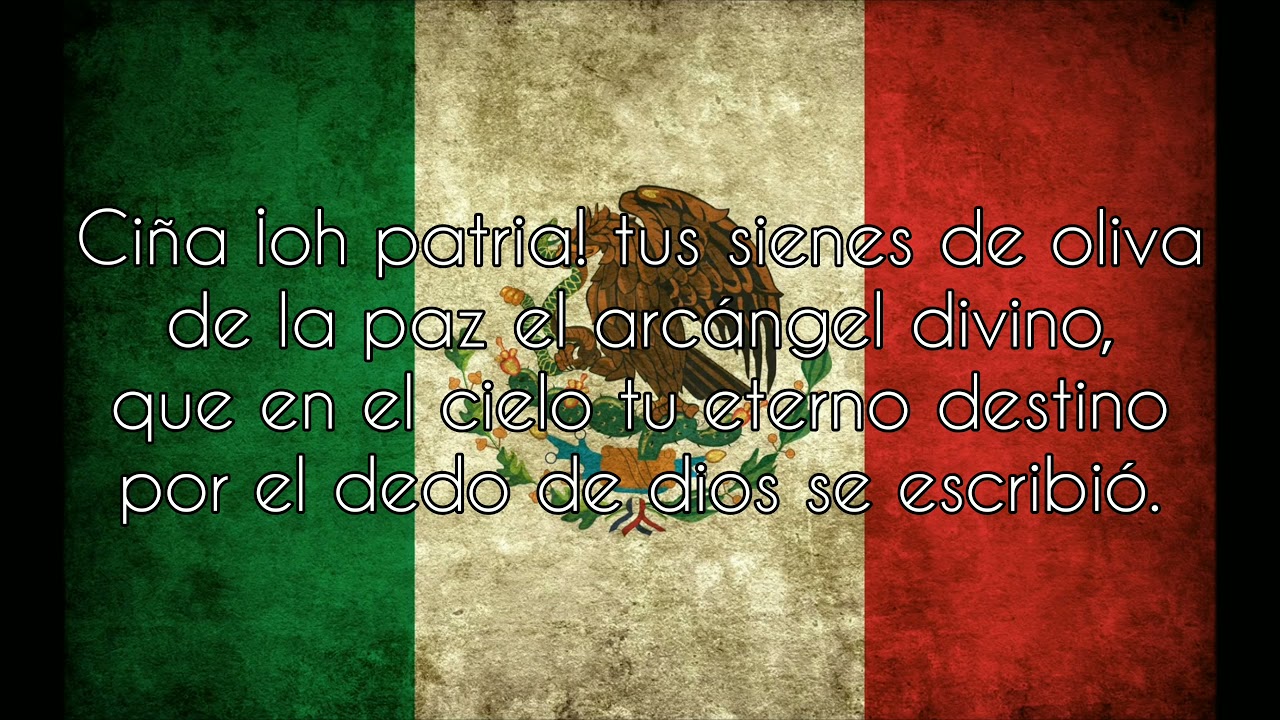 Letra Himno Nacional Mexicano Version Escolar www.youtube.com