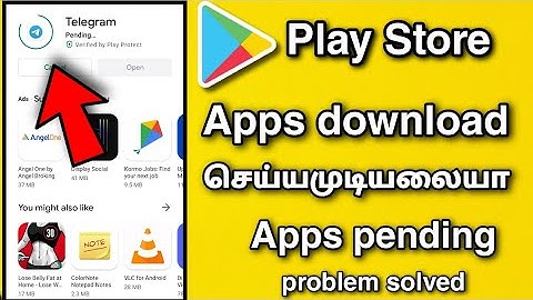 play Store app not  download in tamil || play store download pending problem in tamil