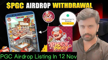 Telegram New airdrop listing in Nov | Piggy Piggy Airdrop Bind Exchange | $PGC Airdrop Withdrawal