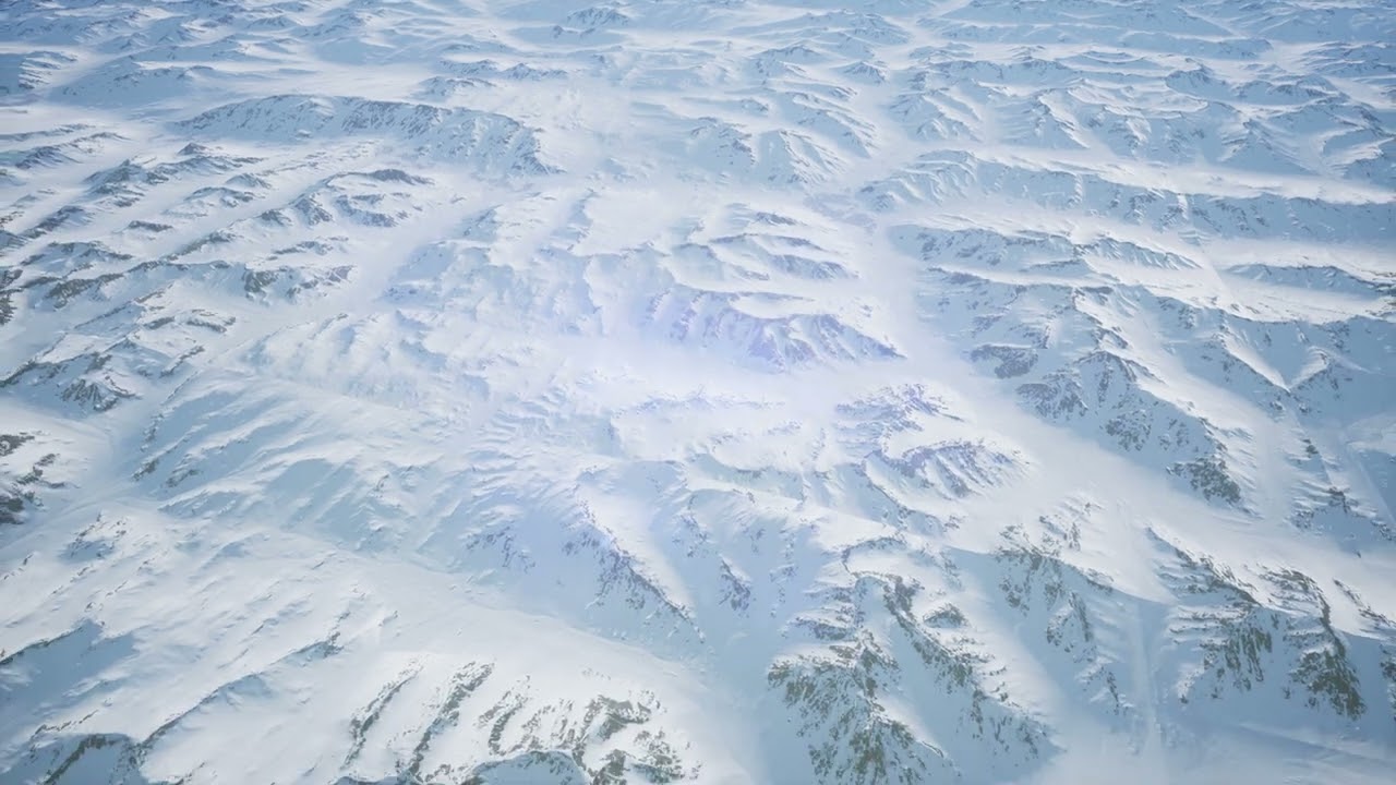 aerial view of snow covered terrain 4K | By Creator Stockify