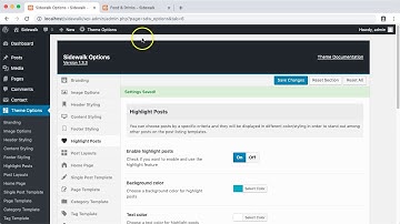 Highlight posts - Sidewalk WordPress theme