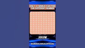 Find the 2 Different Number in just 10 seconds. #quiz #intelligence #genius #number