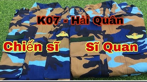 Quần áo rằn ri k07 hải quân . chiến sĩ và sĩ quan
