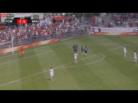 FC Winterthur vs West Ham   Andy Carroll goal