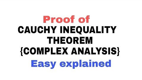 Cauchy inequality theorem {Complex Analysis}