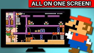 A Clever Single Screen Level in Super Mario Maker 2