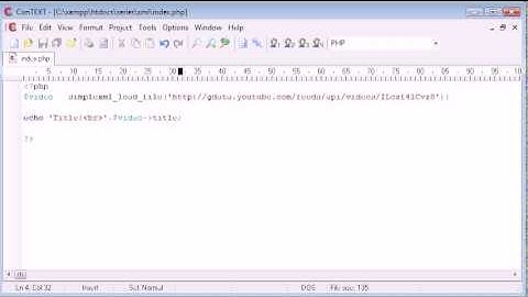 A YouTube XML Example Tutorial  in PHP- MYSQL by For Student Organization