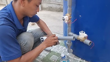 Cách chế thùng lọc nước giếng 1000 lít tự động súc xả cặn phèn