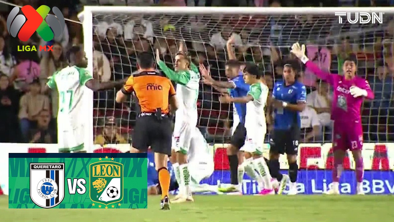 ¡Gol anulado para Gallos! Hubo falta | Querétaro vs León | Liga MX - Jornada 9 Apertura 2026 | TUDN