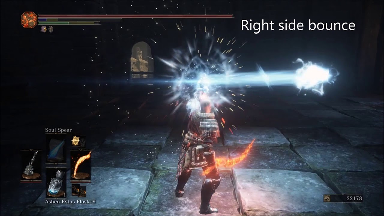 Notable interactions between twisted wall of light and soul spear