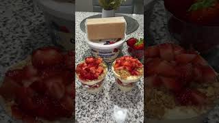 No Bake Strawberry Cheesecake Cups #cheesecake #strawberry #dessert #foodie #recipe #cheesecakelover