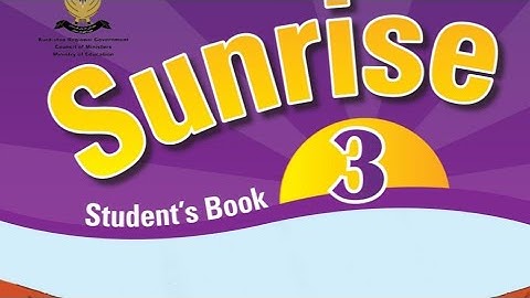 Sunrise 3 , Unit 1 _ lesson 3