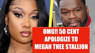 OMG!! 50 CENT gets on Video to APOLOGIZE to Megan Thee Stallion, bout Tory Lanez case - He is Guilty