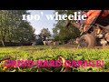 Huge wheelie go kart sending it