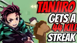 SUN BREATHING TANJIRO GETS A 44 KILL STREAK | ROGUE DEMON