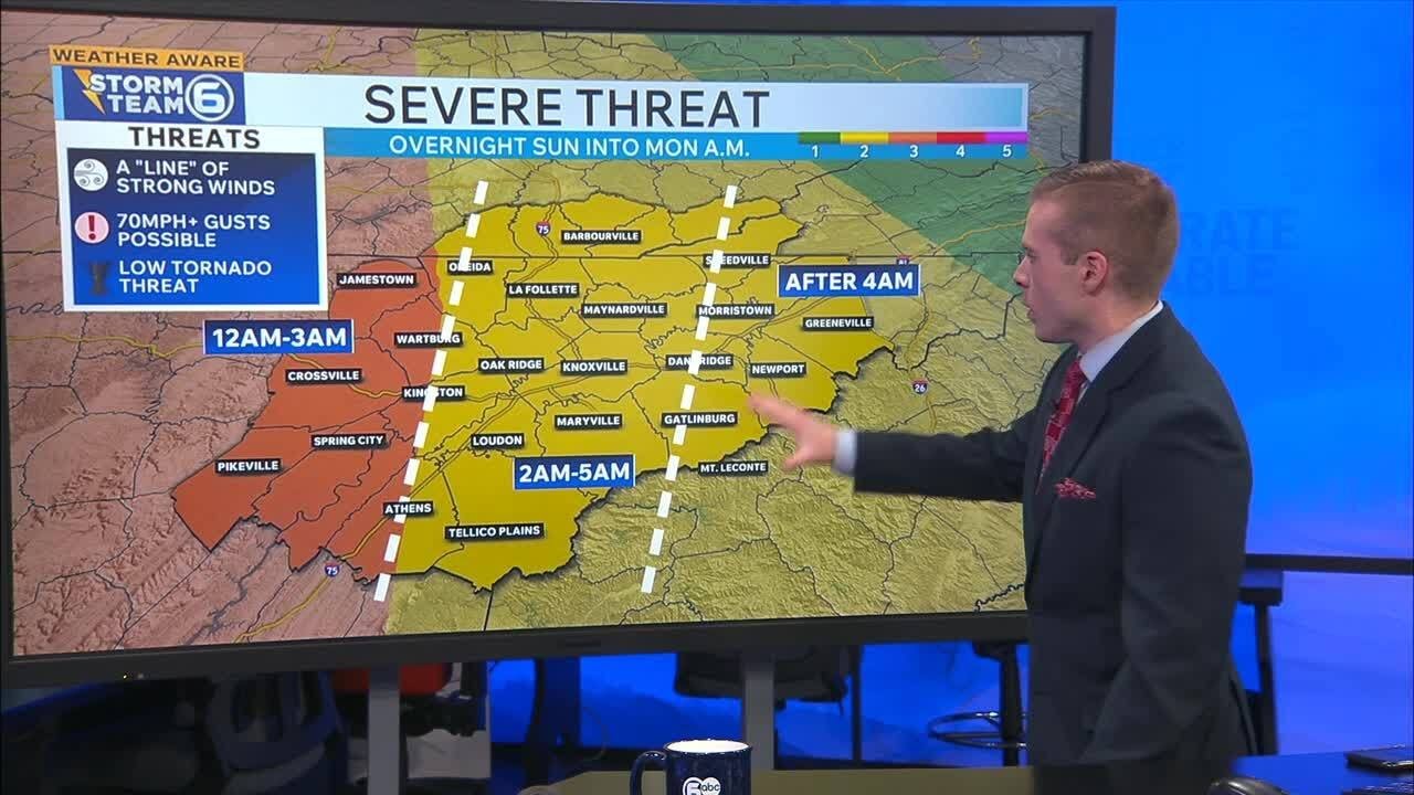Severe storms are possible Sunday night into Monday morning - YouTube