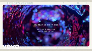 Taylor Swift - Now That We Don't Talk (Taylor's Version) (From The Vault) (Lyric Video) Resimi