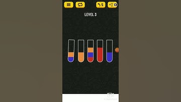 Water sort puzzle level 3 #shorts