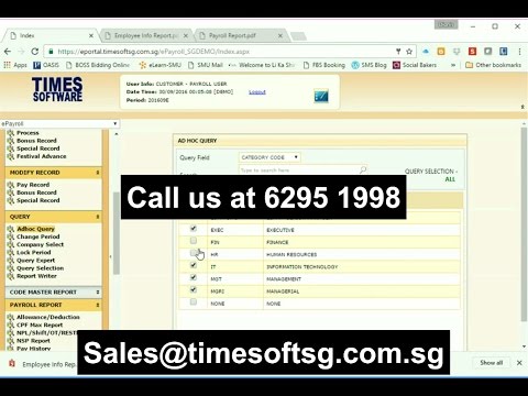 Times Software E-payroll Tour Video (old version)