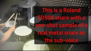 Using real snare samples with a Roland TD-50X Resimi
